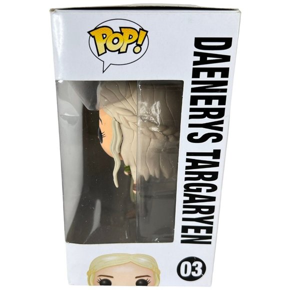 Funko Pop Game Of Thrones #03 Daenerys Targaryen Green Dragon Red Wings New Box - Picture 11 of 12
